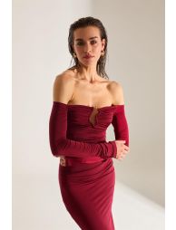 Mathilda Off Shoulder Midi Dress - 2