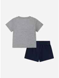 Kids Club LBR Knit Short Set in Navy - 1