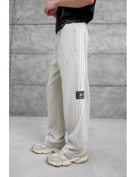 NOMARC Striped Wide-Leg Drawstring Joggers - 1