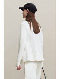 Rib Spliced Zipper Jacket - 4