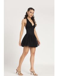 Therma Mini Dress in Black - 1