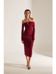 Mathilda Off Shoulder Midi Dress