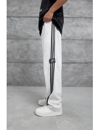 NOMARC Striped Wide-Leg Drawstring Joggers - 1