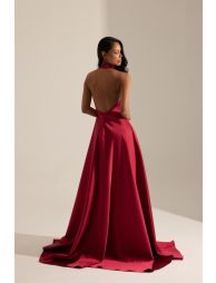 Torino Flared Slit Long Dress - 1