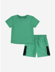 Boys Miller Challenge DF Short Set in Green - 3
