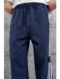 NOMARC Striped Wide-Leg Drawstring Joggers - 3