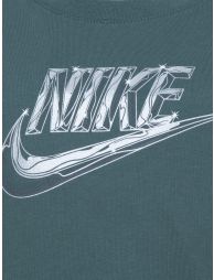 Boys Futura Metallic T-Shirt in Green - 2