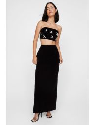 Velvet Maxi Skirt