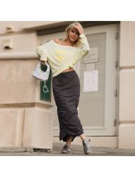Women's UPF50+ Cooling Ruched Cargo Midi Skirt