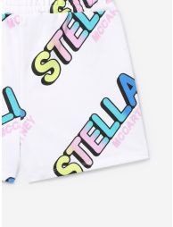 Girls Logo Shorts in White - 3