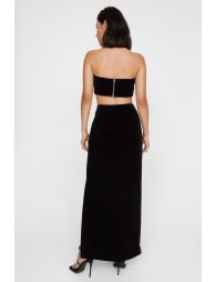Velvet Maxi Skirt - 3