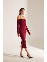 Mathilda Off Shoulder Midi Dress - 3