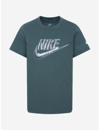Boys Futura Metallic T-Shirt in Green