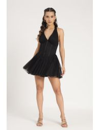 Therma Mini Dress in Black