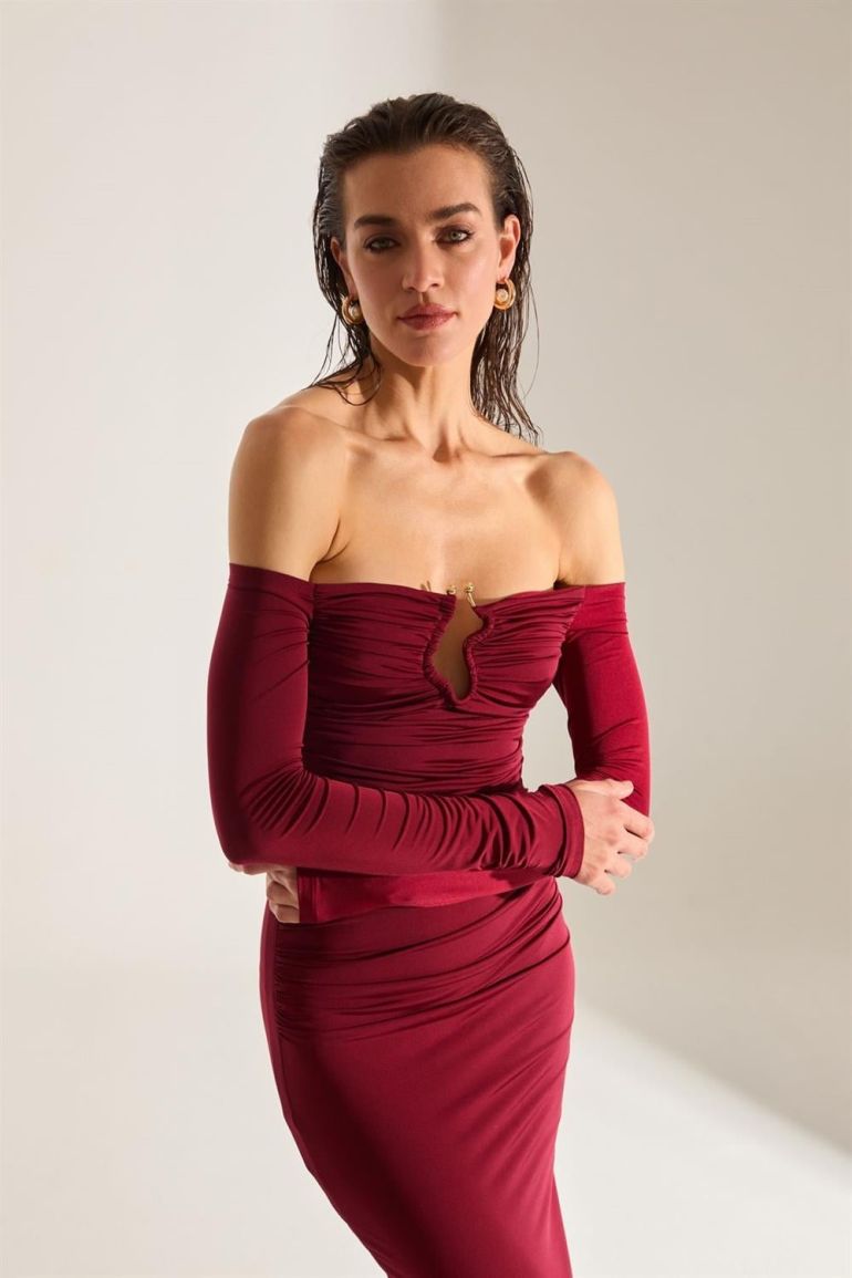 Mathilda Off Shoulder Midi Dress - 2