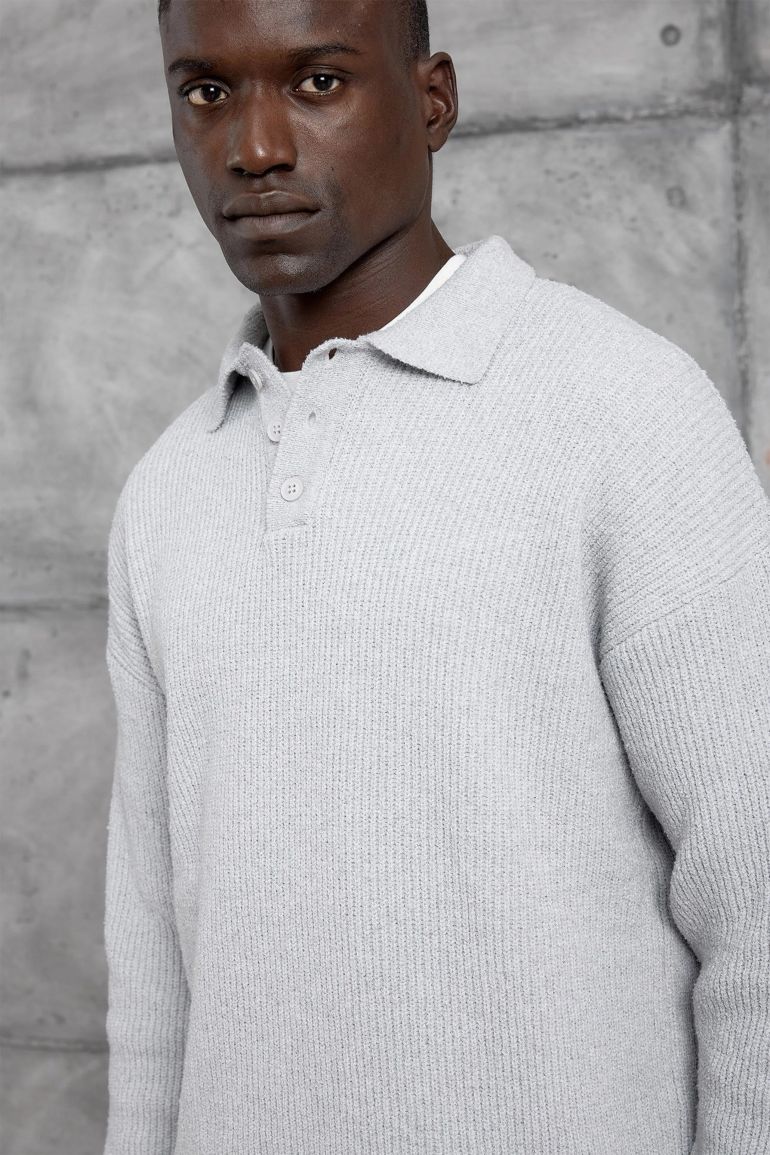 NOMARC Regular Fit Plain Crew Neck Sweater - 3