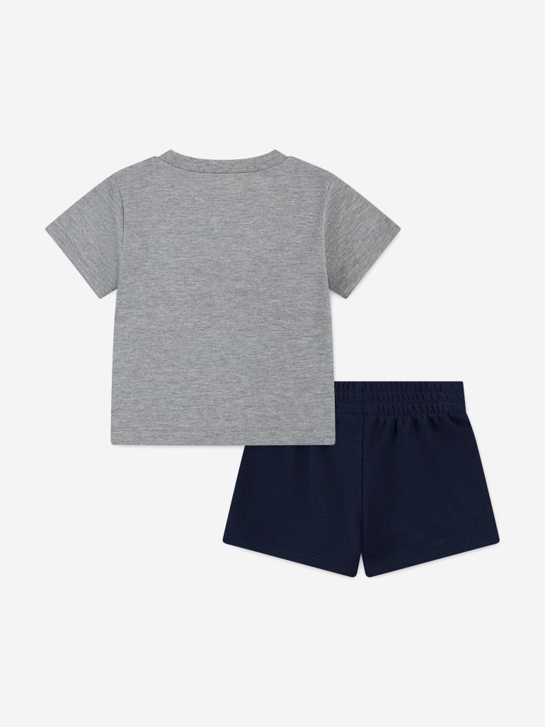 Kids Club LBR Knit Short Set in Navy - 1
