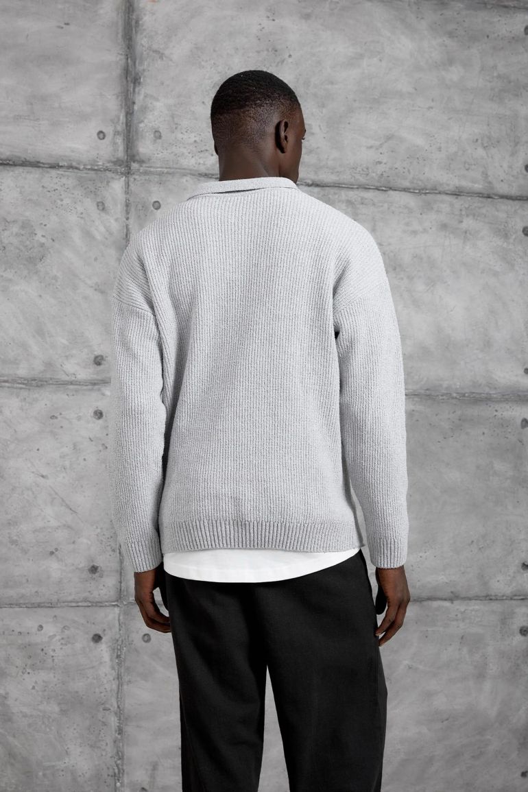 NOMARC Regular Fit Plain Crew Neck Sweater - 4
