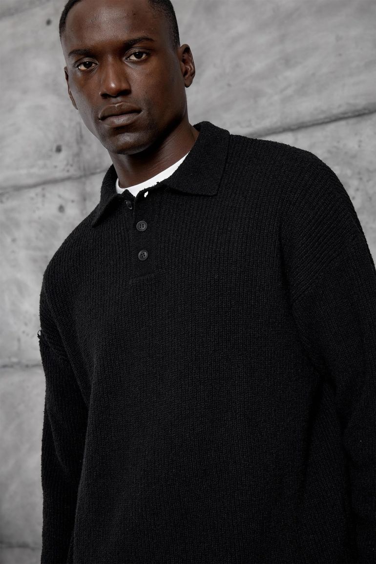 NOMARC Regular Fit Plain Crew Neck Sweater - 1