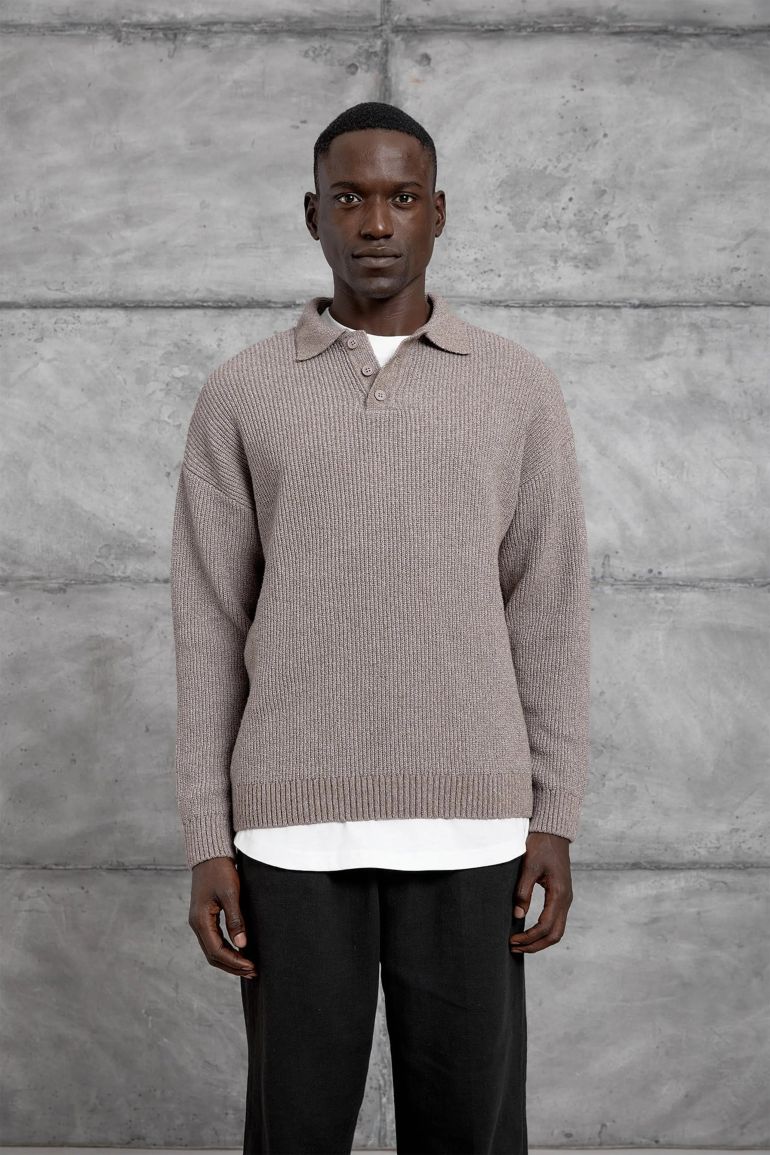 NOMARC Regular Fit Plain Crew Neck Sweater - 1