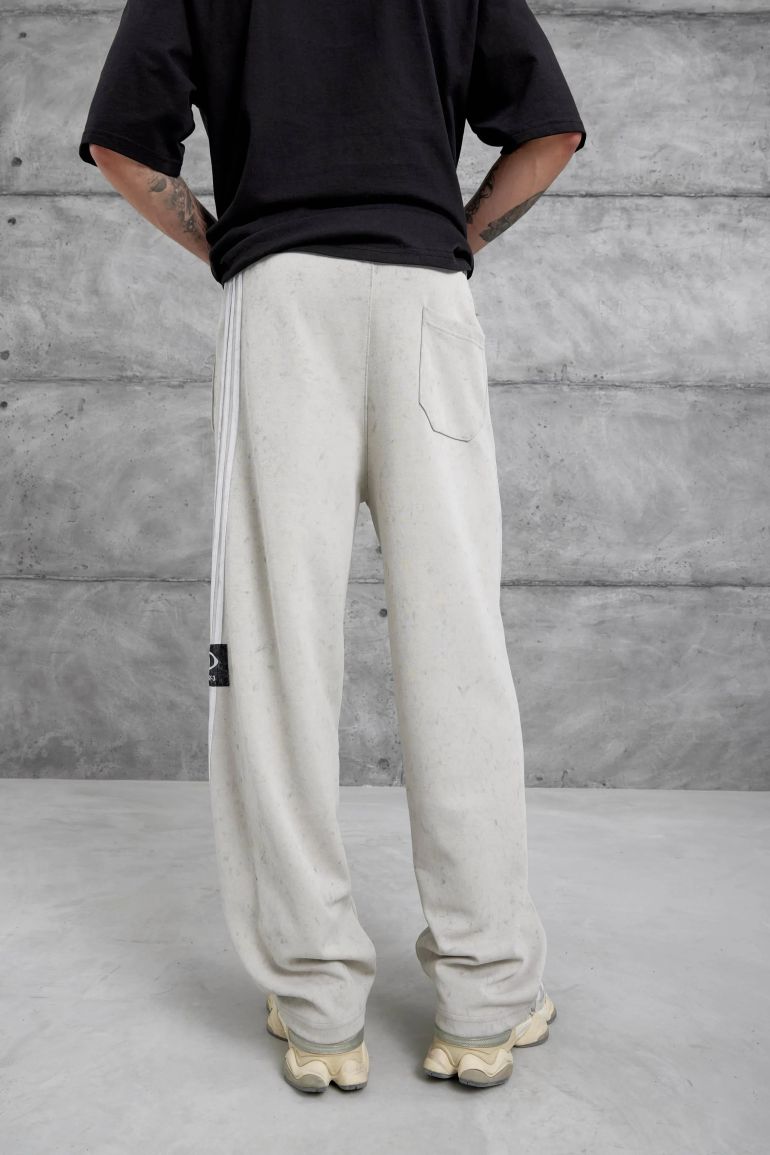 NOMARC Striped Wide-Leg Drawstring Joggers - 4