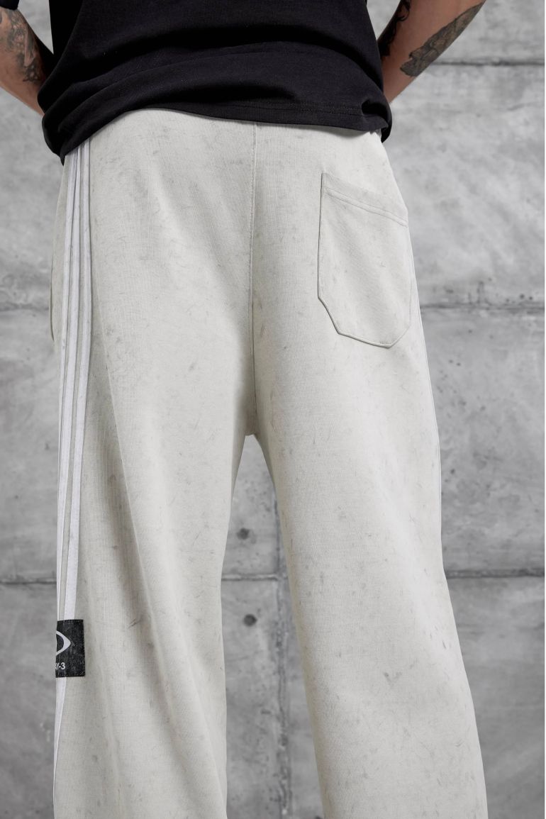 NOMARC Striped Wide-Leg Drawstring Joggers - 5
