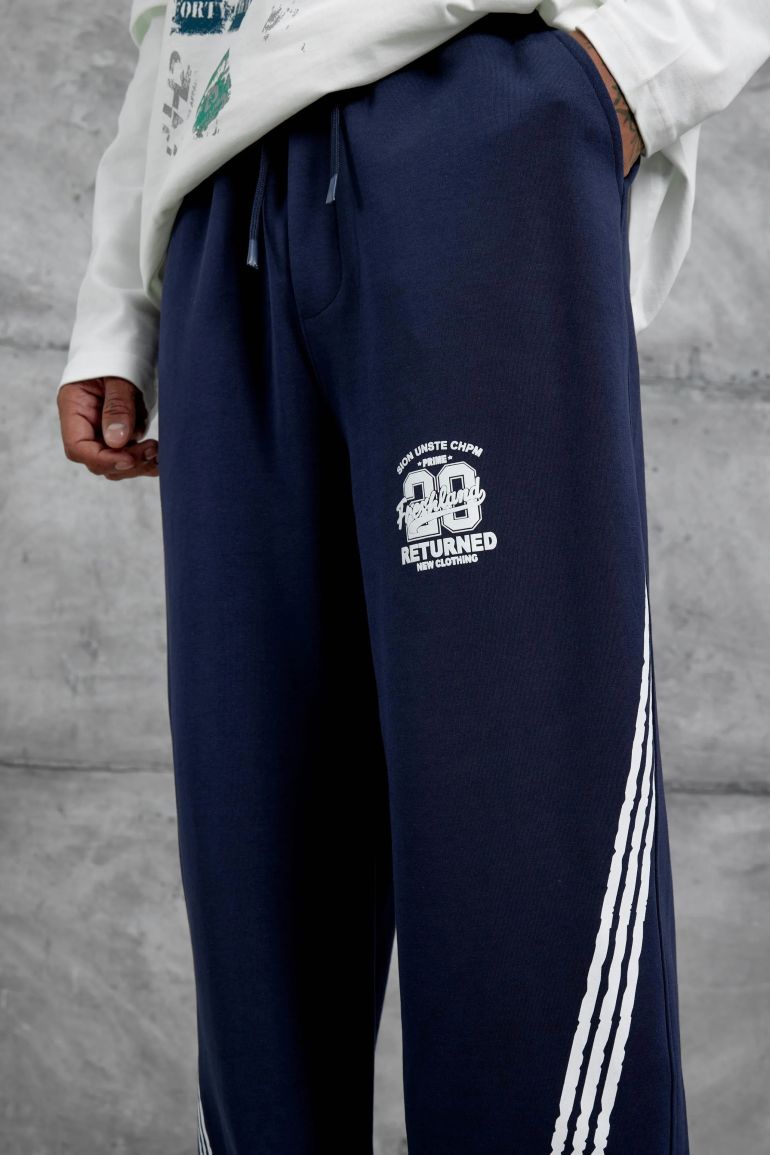 NOMARC Striped Relaxed Straight-Leg Joggers - 2