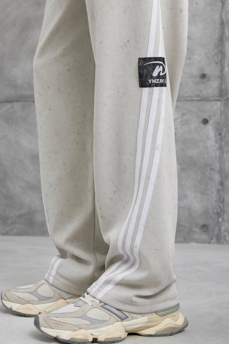 NOMARC Striped Wide-Leg Drawstring Joggers - 2