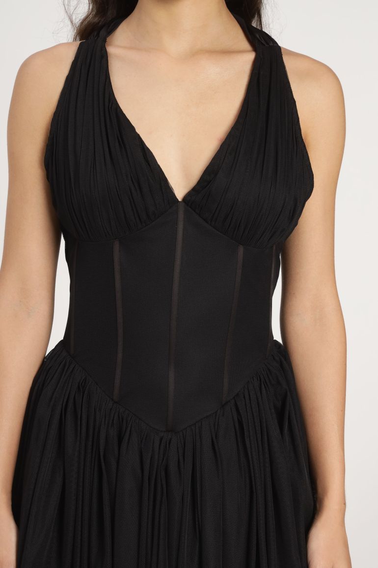 Therma Mini Dress in Black - 3