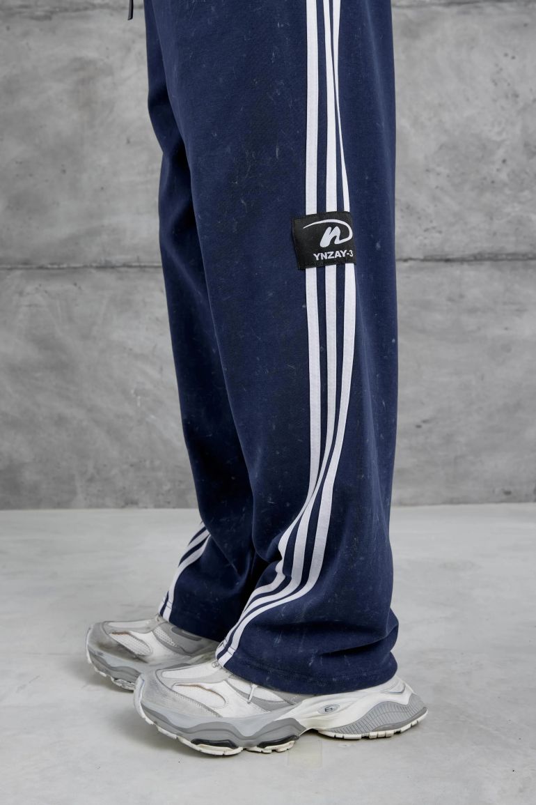 NOMARC Striped Wide-Leg Drawstring Joggers - 2