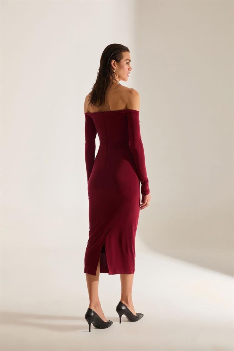 Mathilda Off Shoulder Midi Dress - 1