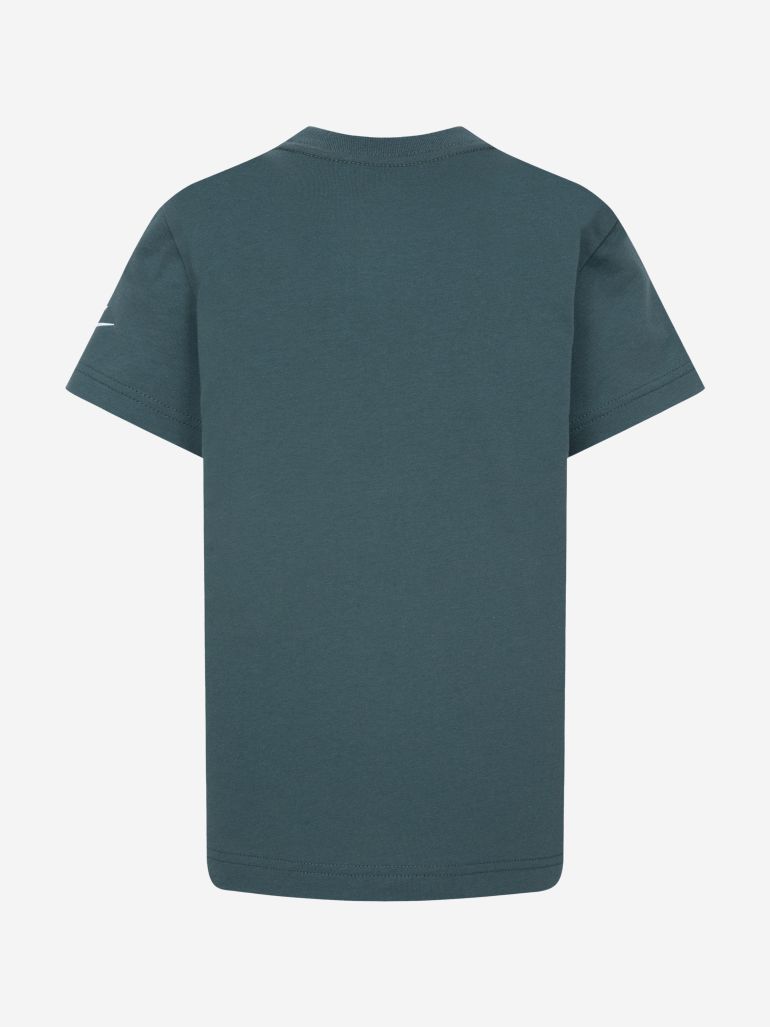 Boys Futura Metallic T-Shirt in Green - 1