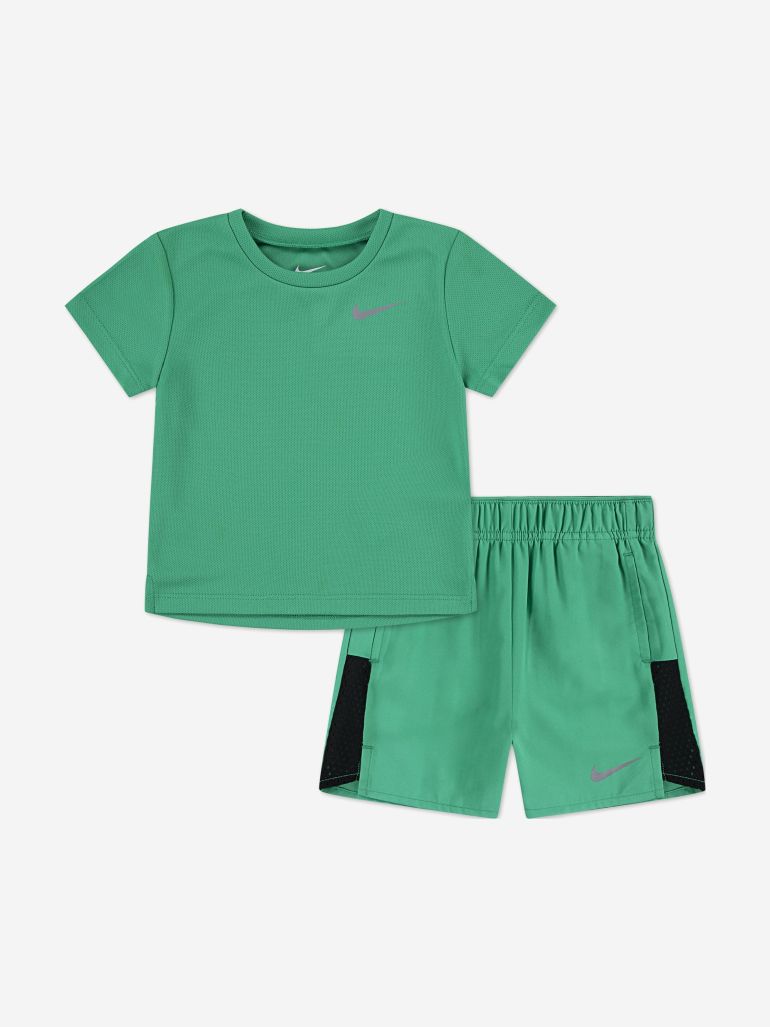 Boys Miller Challenge DF Short Set in Green - 3