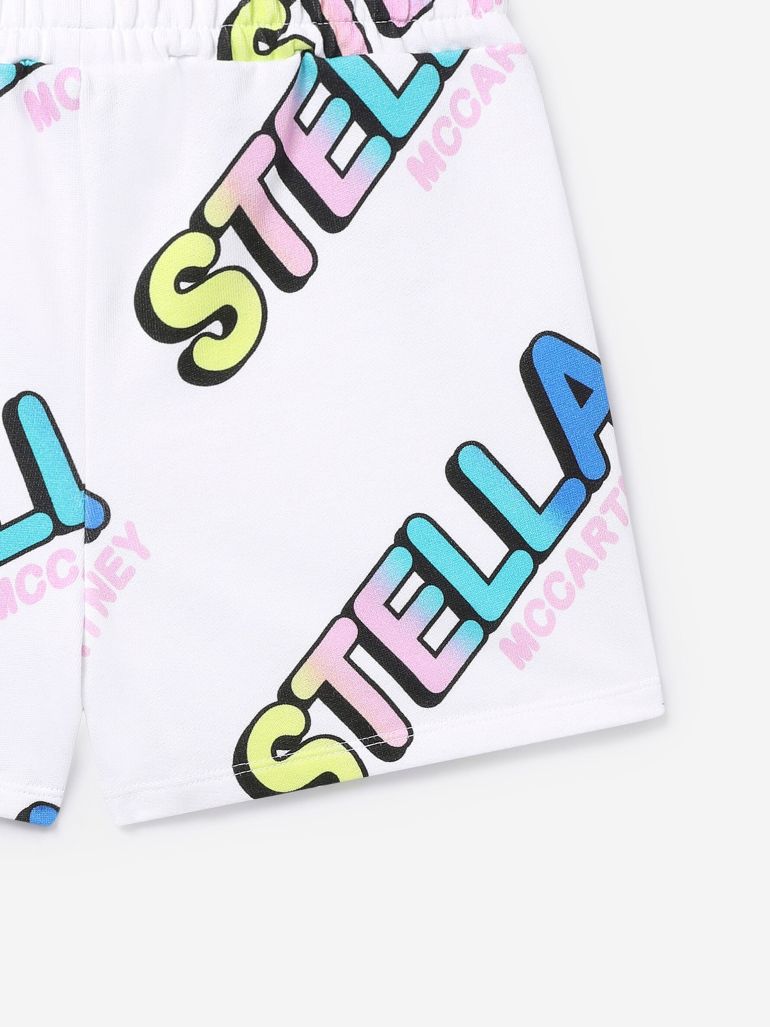 Girls Logo Shorts in White - 3