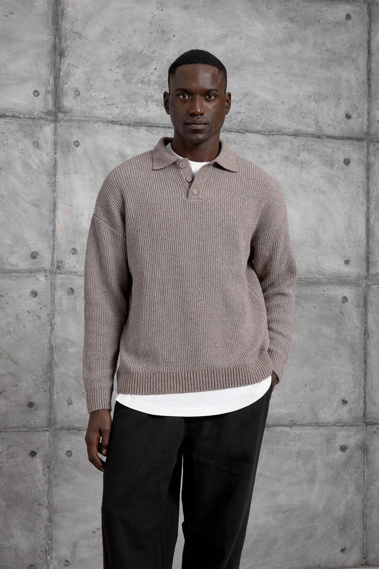 NOMARC Regular Fit Plain Crew Neck Sweater - 4