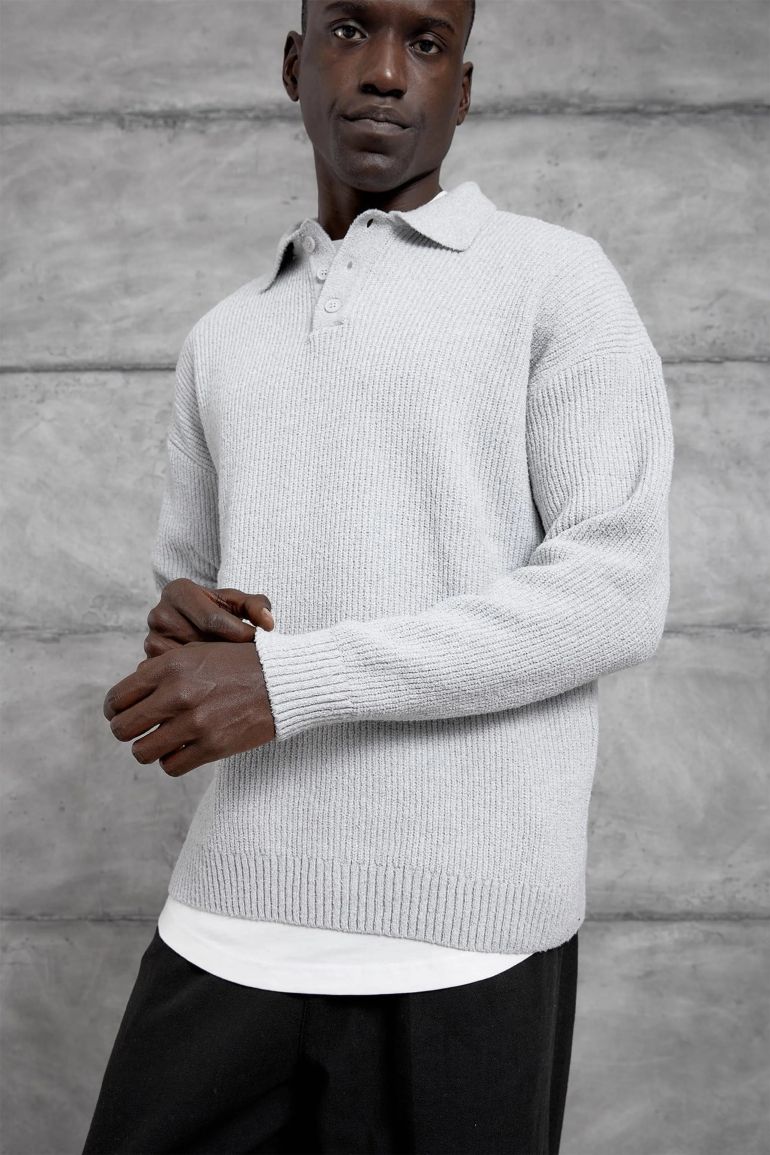 NOMARC Regular Fit Plain Crew Neck Sweater - 2