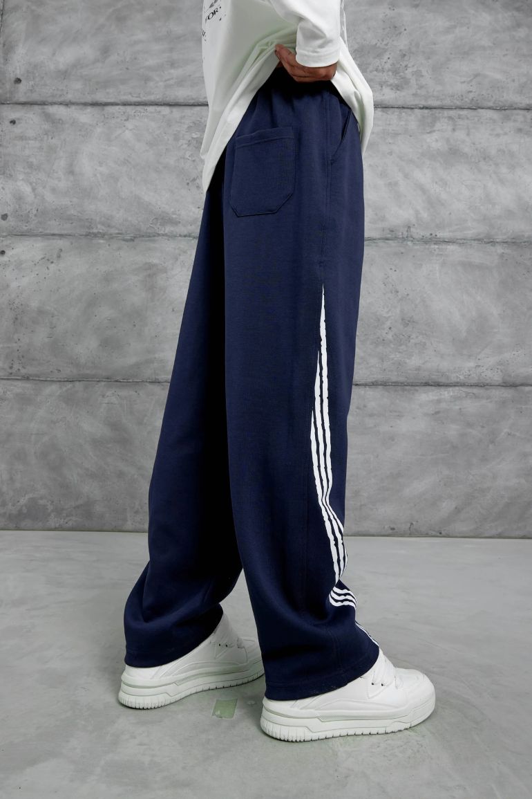 NOMARC Striped Relaxed Straight-Leg Joggers - 3