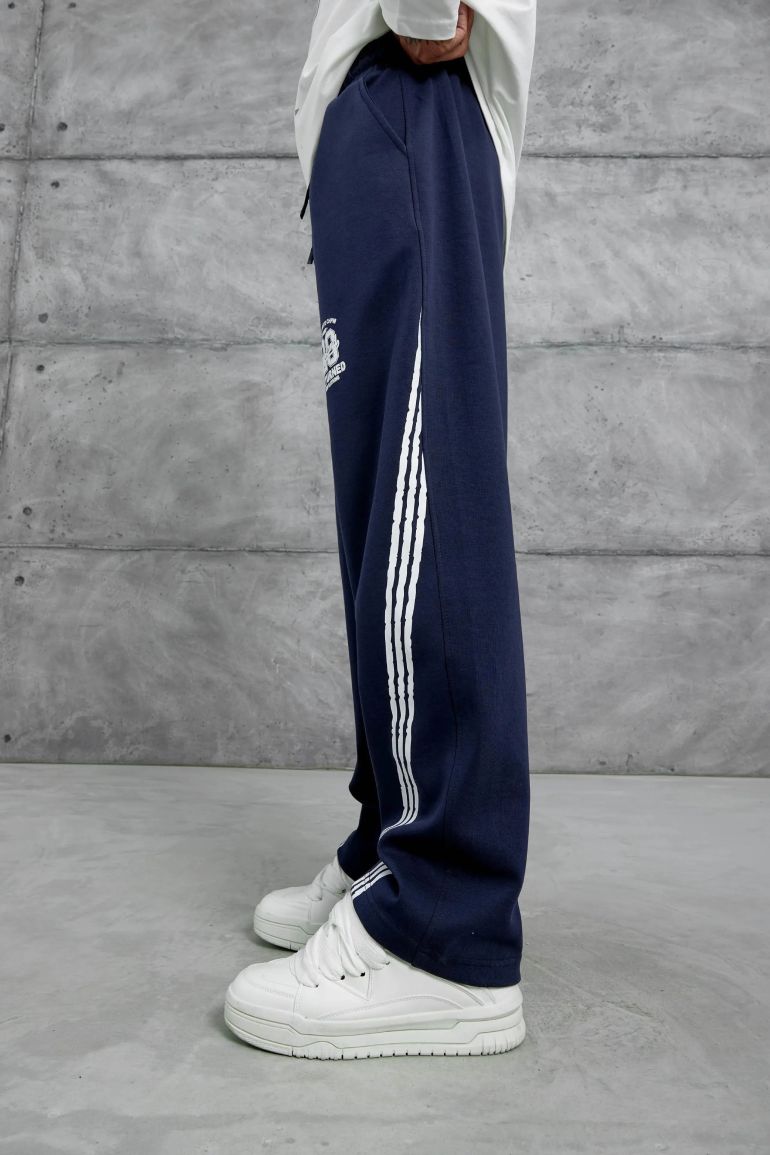 NOMARC Striped Relaxed Straight-Leg Joggers - 1