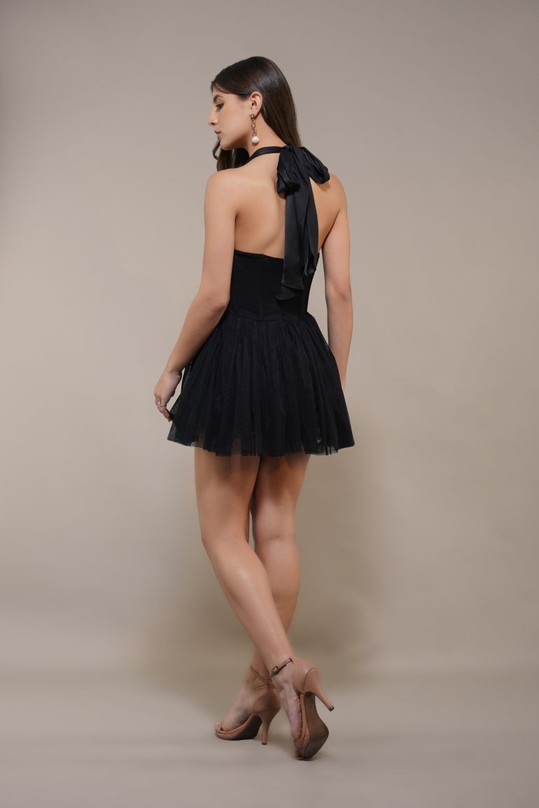 Therma Mini Dress in Black - 6