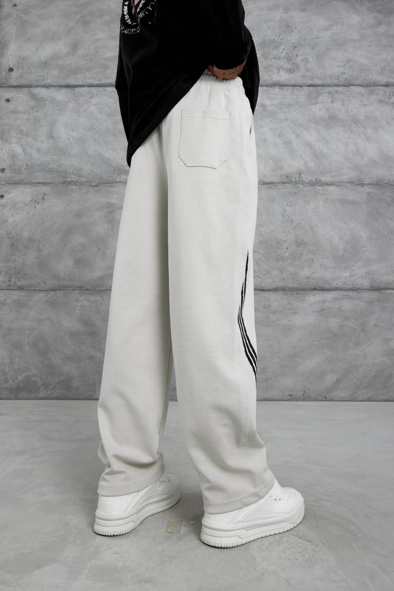 NOMARC Striped Relaxed Straight-Leg Joggers - 3