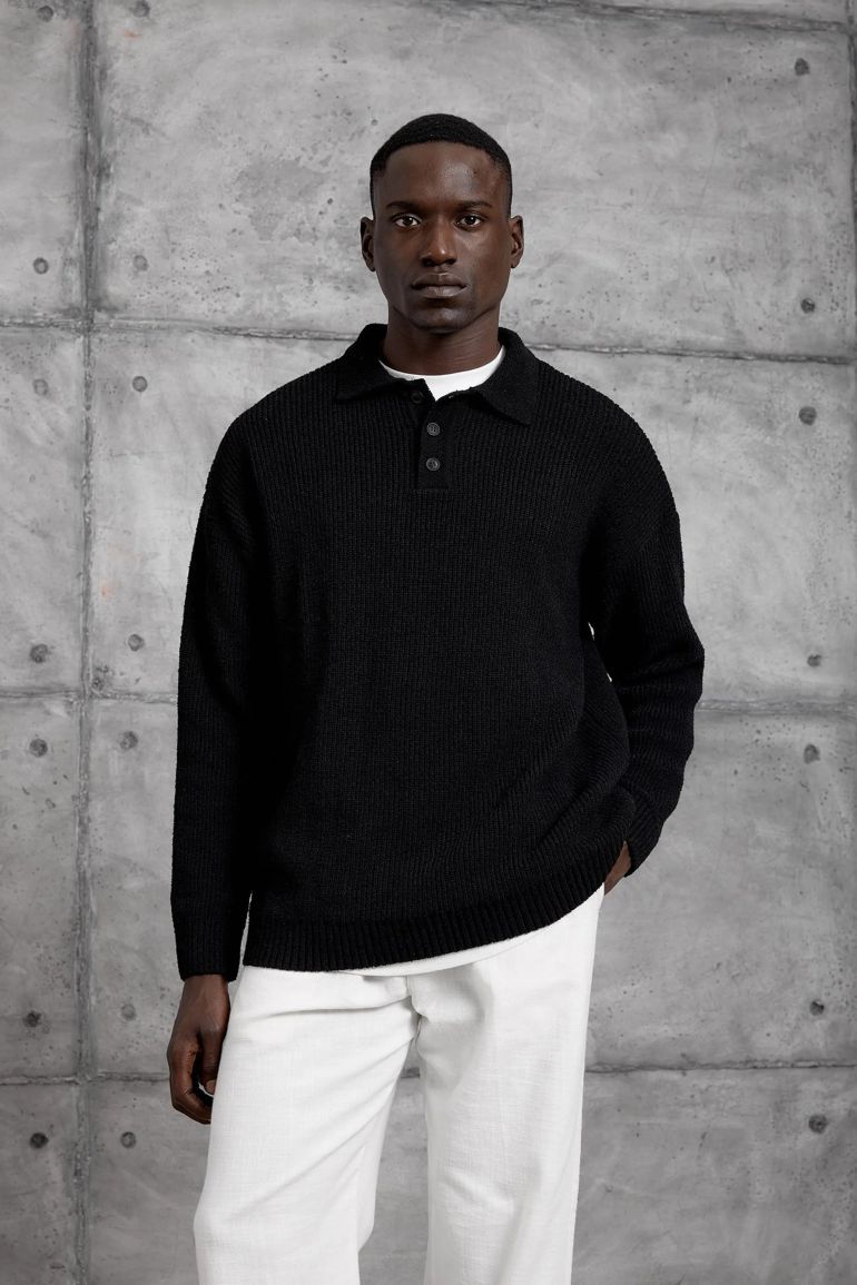 NOMARC Regular Fit Plain Crew Neck Sweater - 5