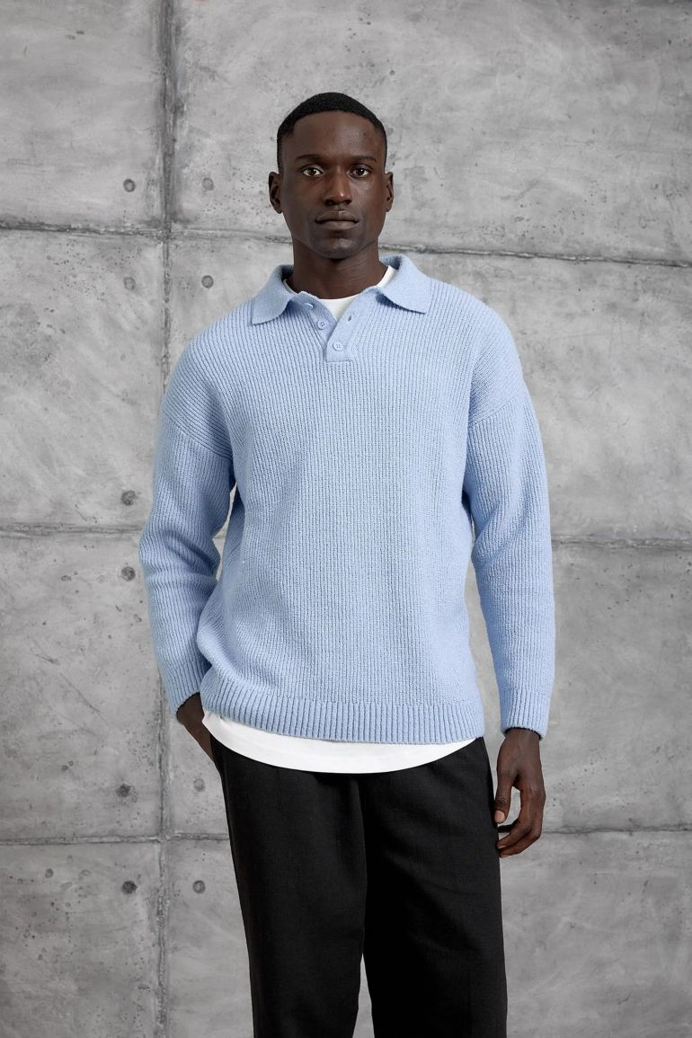 NOMARC Regular Fit Plain Crew Neck Sweater - 4